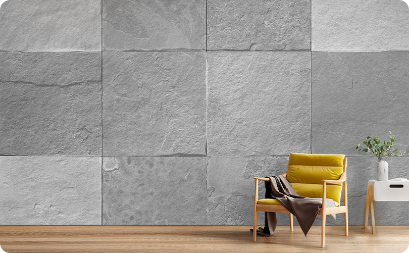 Bricks Gray Stone Wallpaper Mural